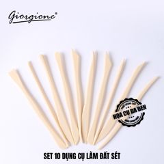 [DA ĐEN] Bộ Dụng Cụ Làm Đất Sét 10 Món Giorgione