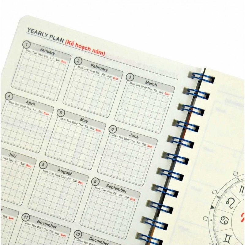 KLONG Sổ Lò Xo Planner A5; MS: 945