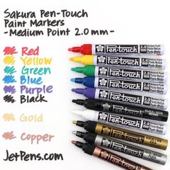Bút lông sơn Sakura PENTOUCH - Ngòi 0.7/1.0/2.0mm Viết Vẽ Đa Chất Liệu