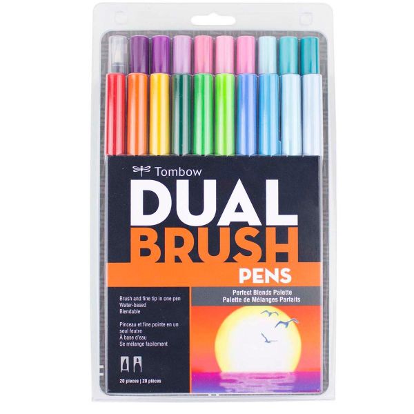 ABT Dual Brush Pen Set 20  Perfect Blends