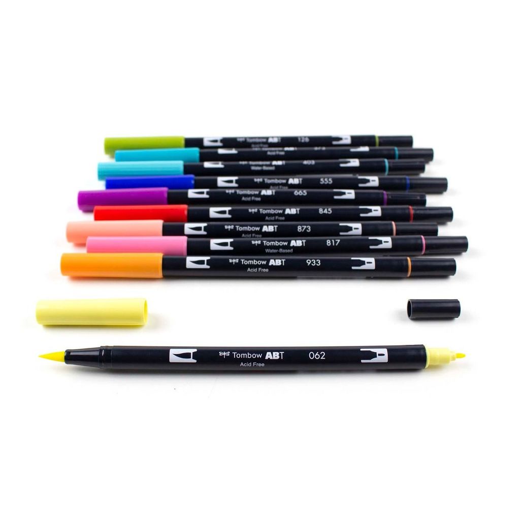 ABT Dual Brush Pen Set 10 Retro