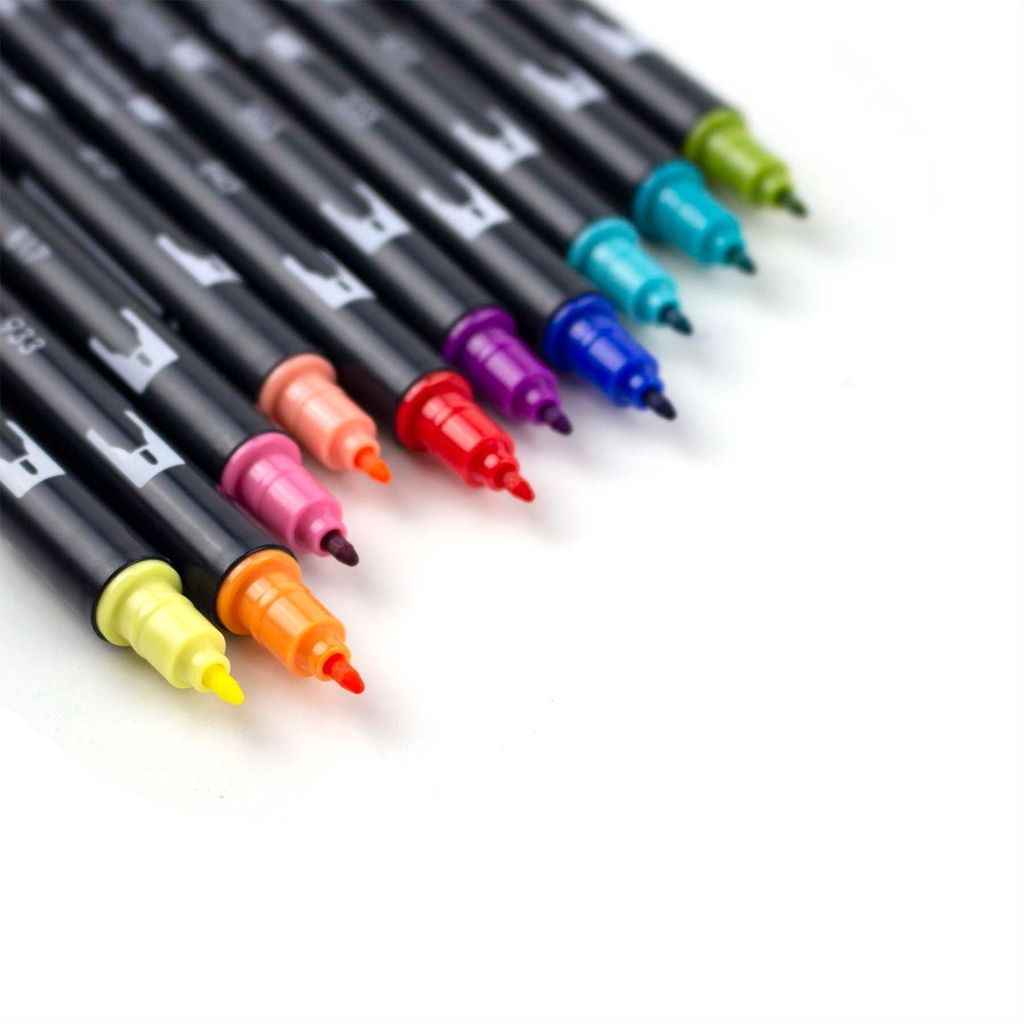 ABT Dual Brush Pen Set 10 Retro