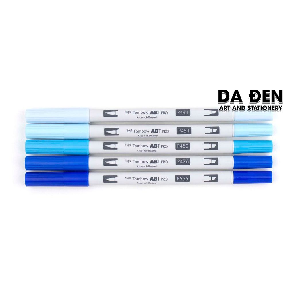 Bộ 5 Bút Dual Marker Tombow ABT Pro - Blue Tones