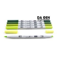 Bộ 5 Bút Dual Marker Tombow ABT Pro - Green Tones