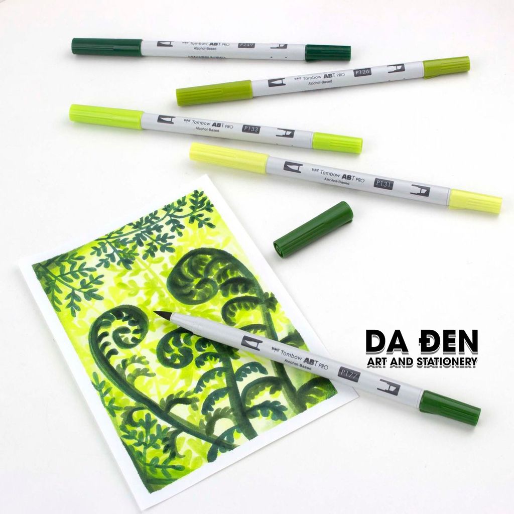 Bộ 5 Bút Dual Marker Tombow ABT Pro - Green Tones