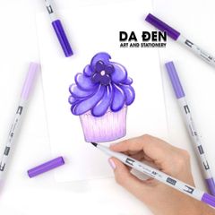 Bộ 5 Bút Dual Marker Tombow ABT Pro - Purple Tones