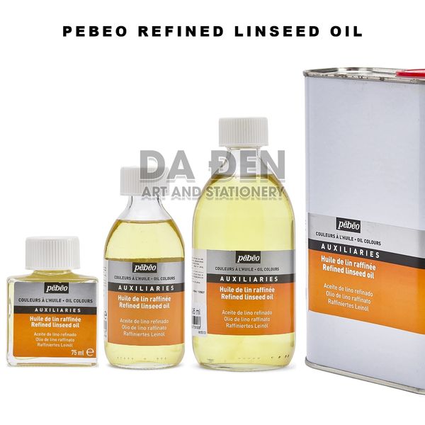 [DA ĐEN] Dầu Lanh cho Sơn Dầu Pebeo Cao Cấp - Refined Linseed Oil