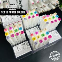 [DA ĐEN] Set 12 Bút Marker Shinhan Cao Cấp - TOUCH™ TWIN Brush Marker Shinhan