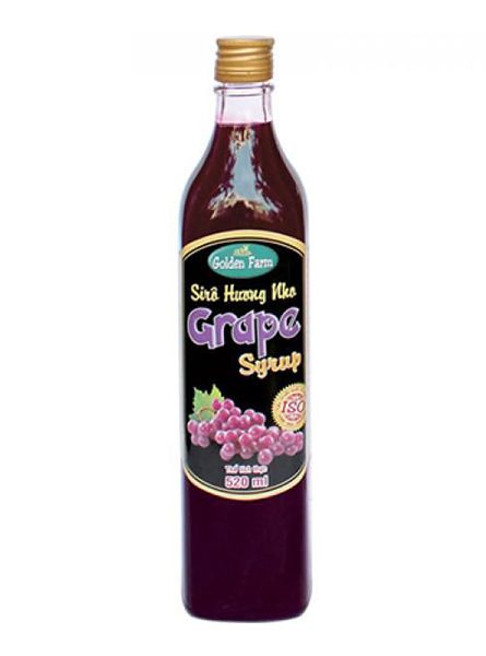 Sirô Golden Farm Nho 520 ml