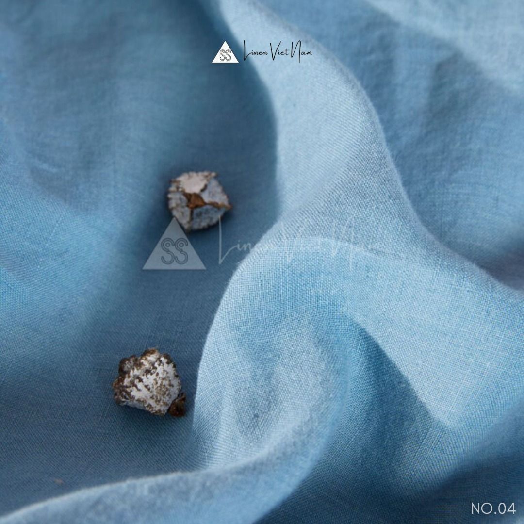 Bedding Linen Pháp Pastel Blue | European Flax Bedding | CHOI SEWING