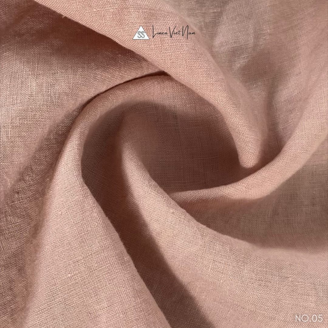 Bedding Linen Pháp Salmon Pink | European Flax Bedding | CHOI SEWING