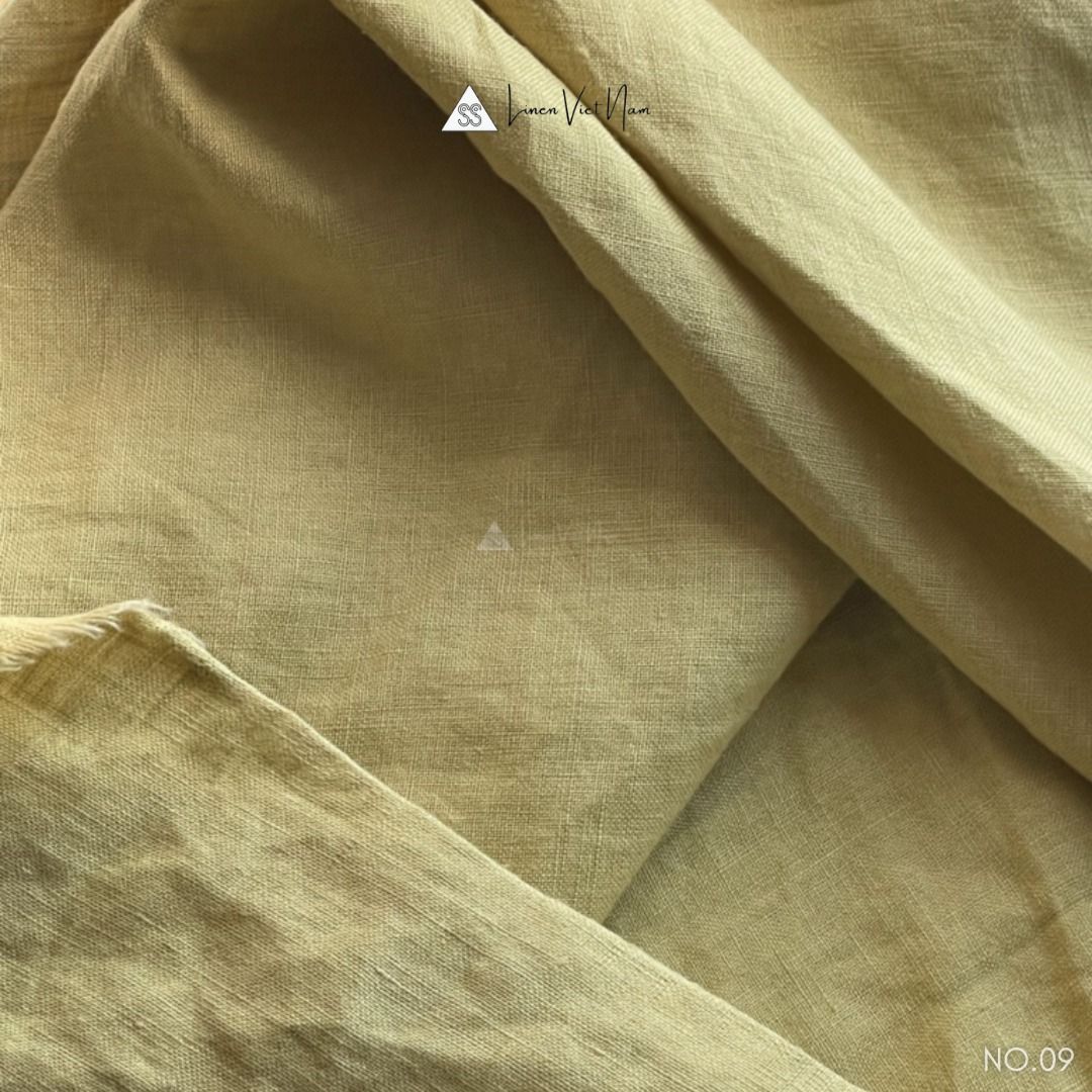 Bedding Linen Pháp Pastel Yellow | European Flax Bedding | CHOI SEWING