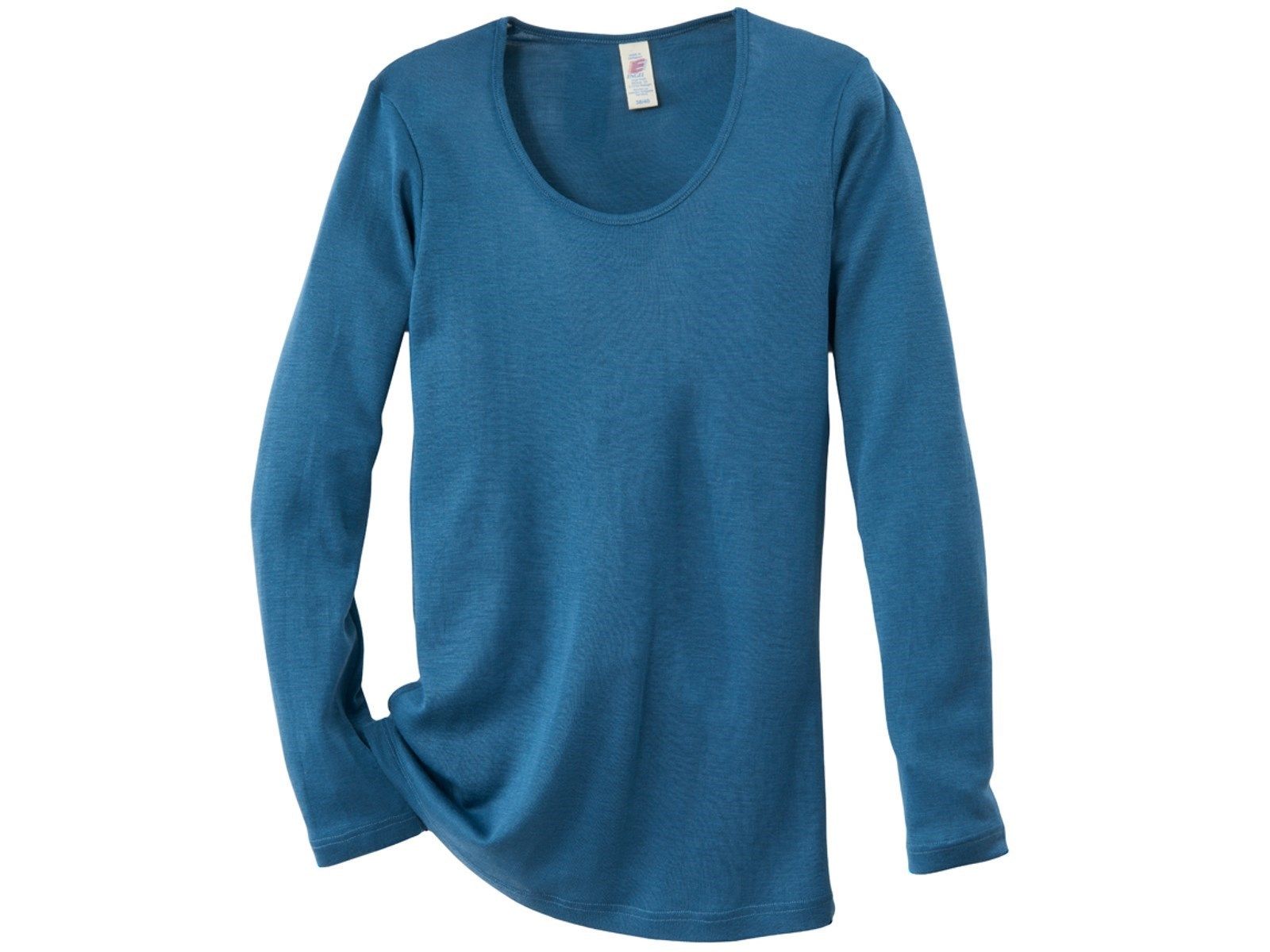 ENGEL Áo dài tay phụ nữ 70% Merino wool 30% Silk Atlantic