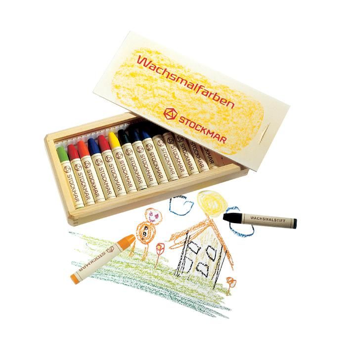 Sáp màu cây 12x83mm | Crayon | STOCKMAR | HỌA CỤ