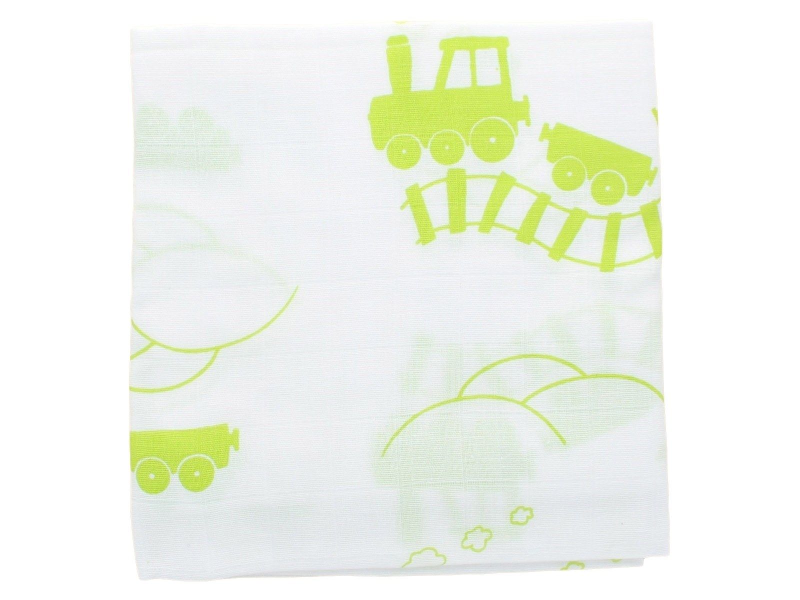 HANS NATUR Khăn xô họa tiết Green 75x75cm