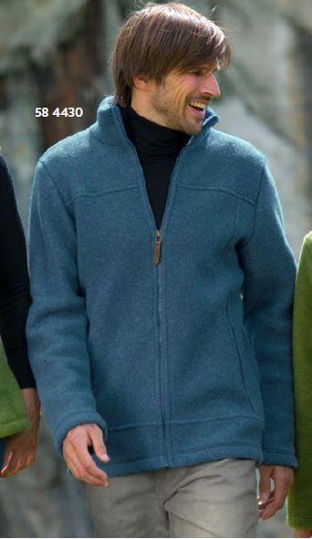 ENGEL Áo khoác dài tay nam fleece 100% wool Atlantic melange