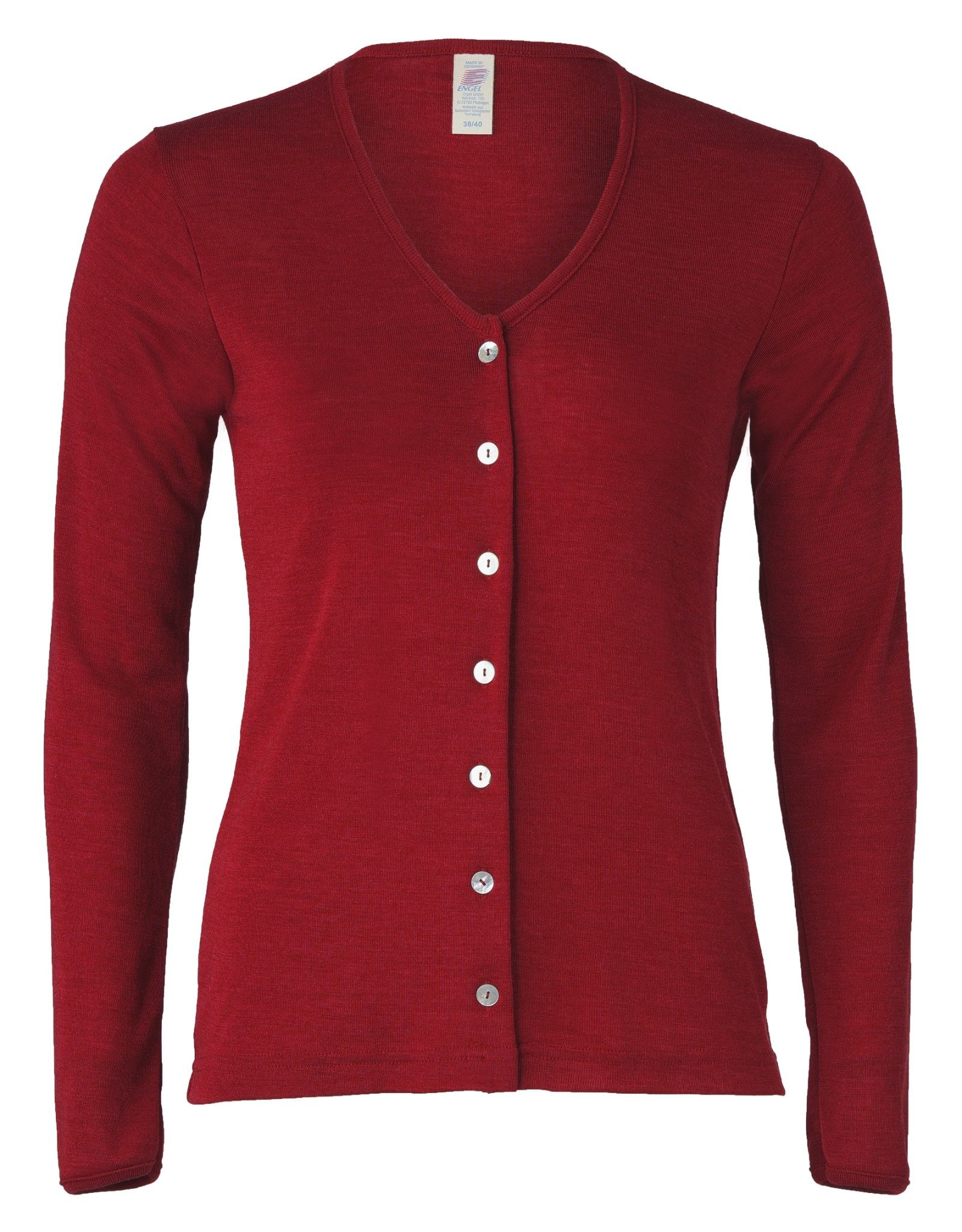 ENGEL Áo khoác cardigan nữ 70% Merino wool 30% Silk Mallow