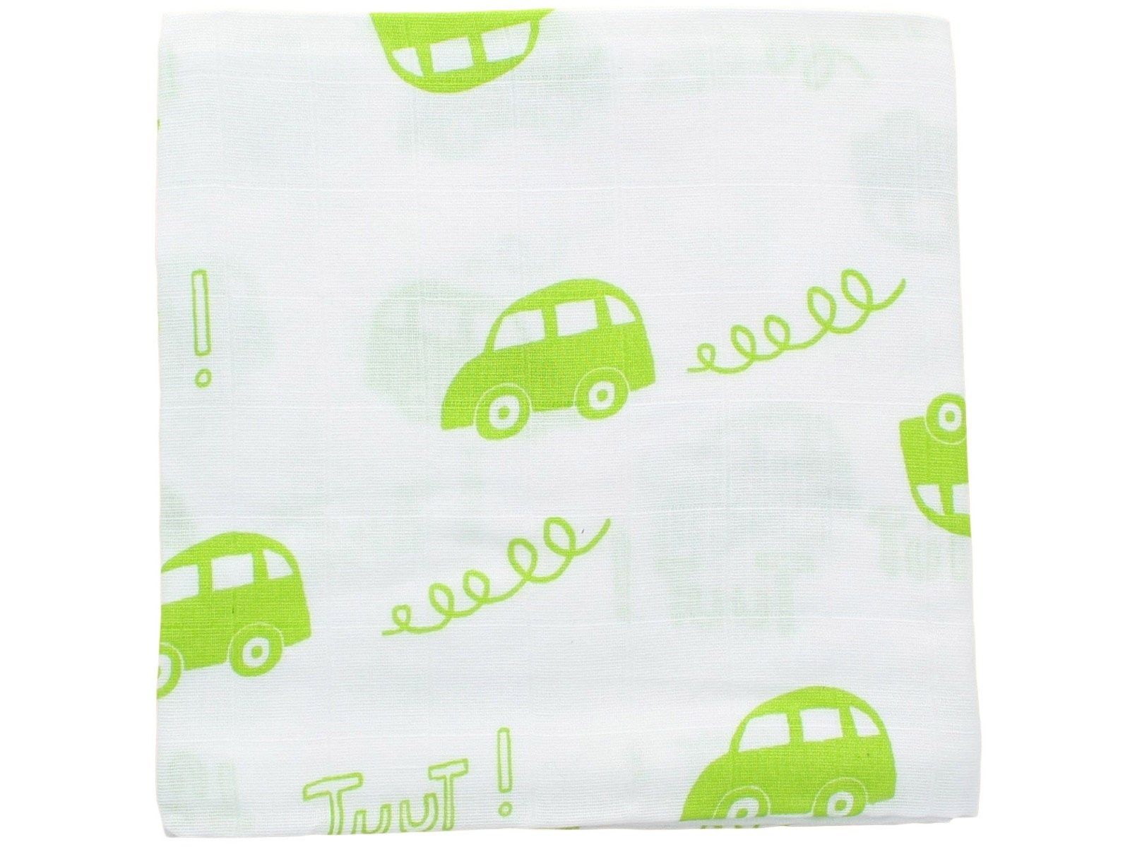HANS NATUR Khăn xô họa tiết Green 75x75cm