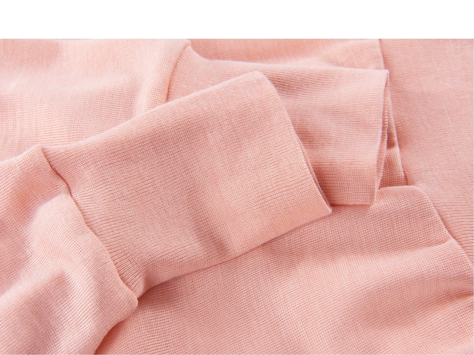 ENGEL Quần jogger lưng cao 70% Merino wool 30% silk Salmon