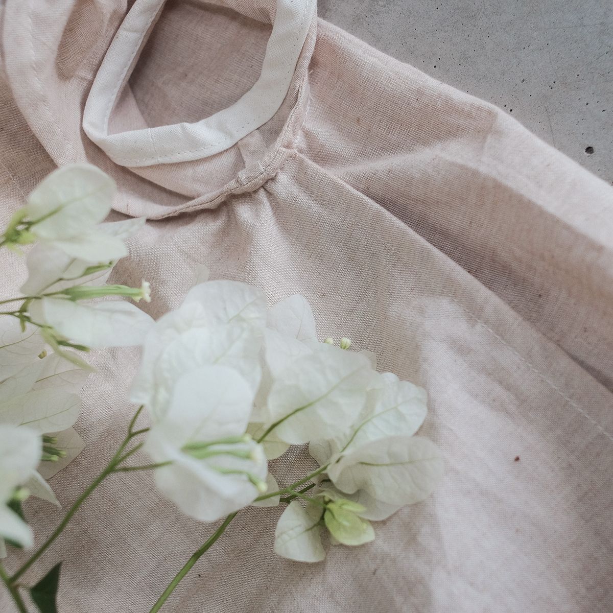 Áo bé gái tay phồng lai bo viền | Puffed sleeve Blouse | Color grown cotton | CHOI SEWING