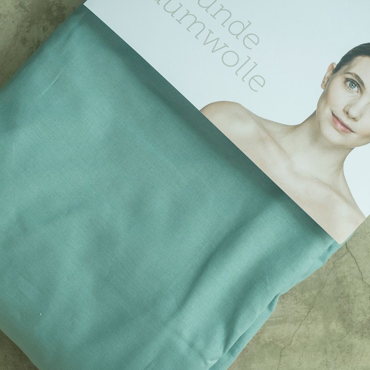 COTONEA Drap cotton bọc nệm dệt kiểu linen 120x200 cm