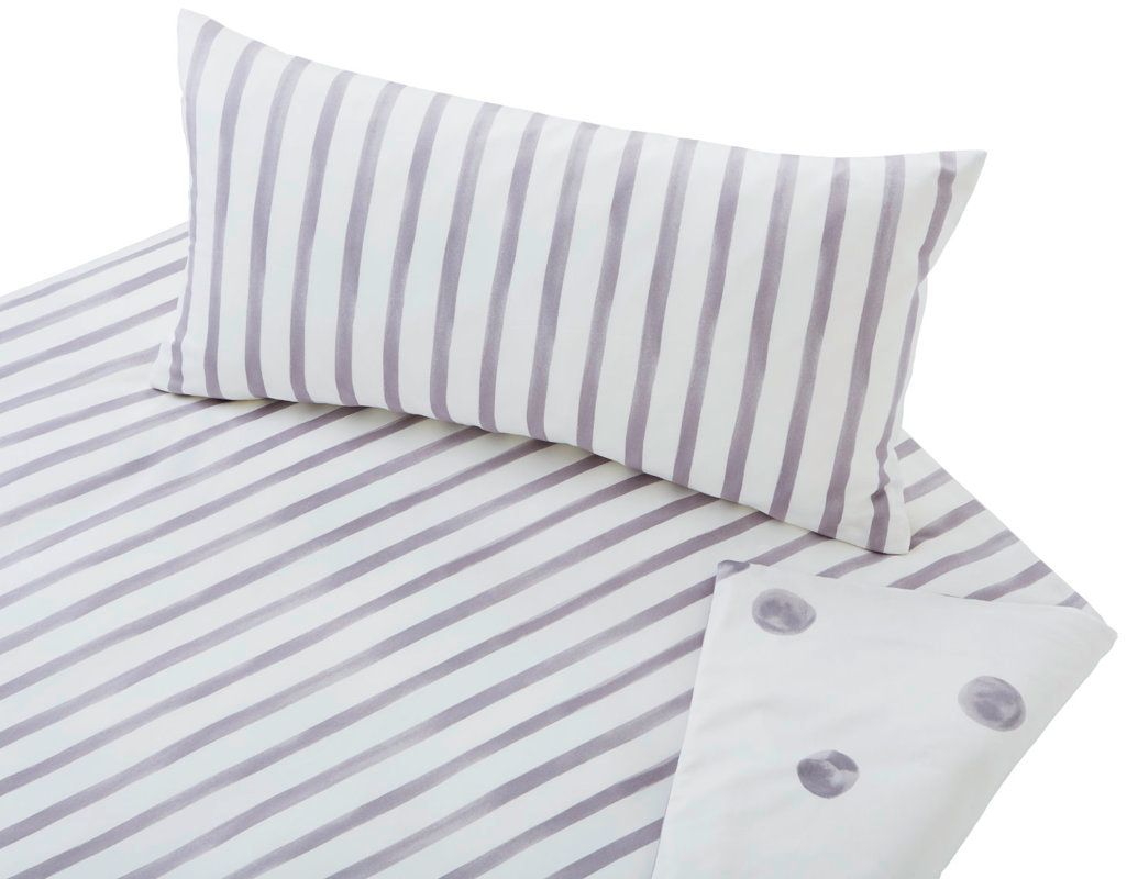 COTONEA Áo gối 2 mặt Satin Stripe polka dot