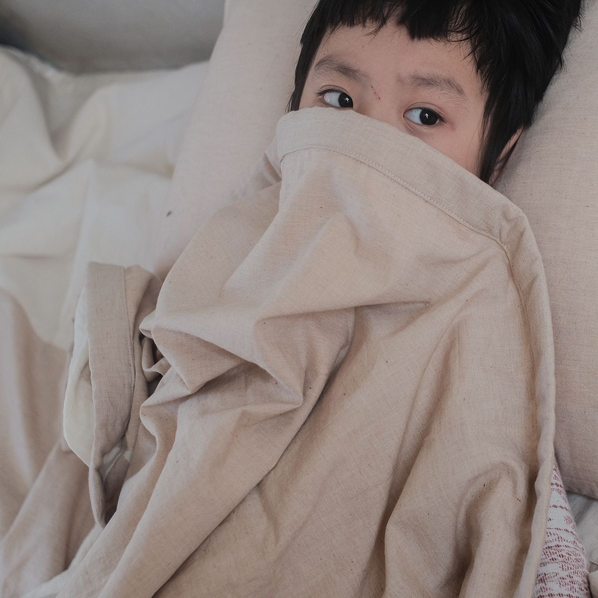 COTONEA Chăn 2 lớp Cotton linen/Musselin màu Pure cotton/Nature