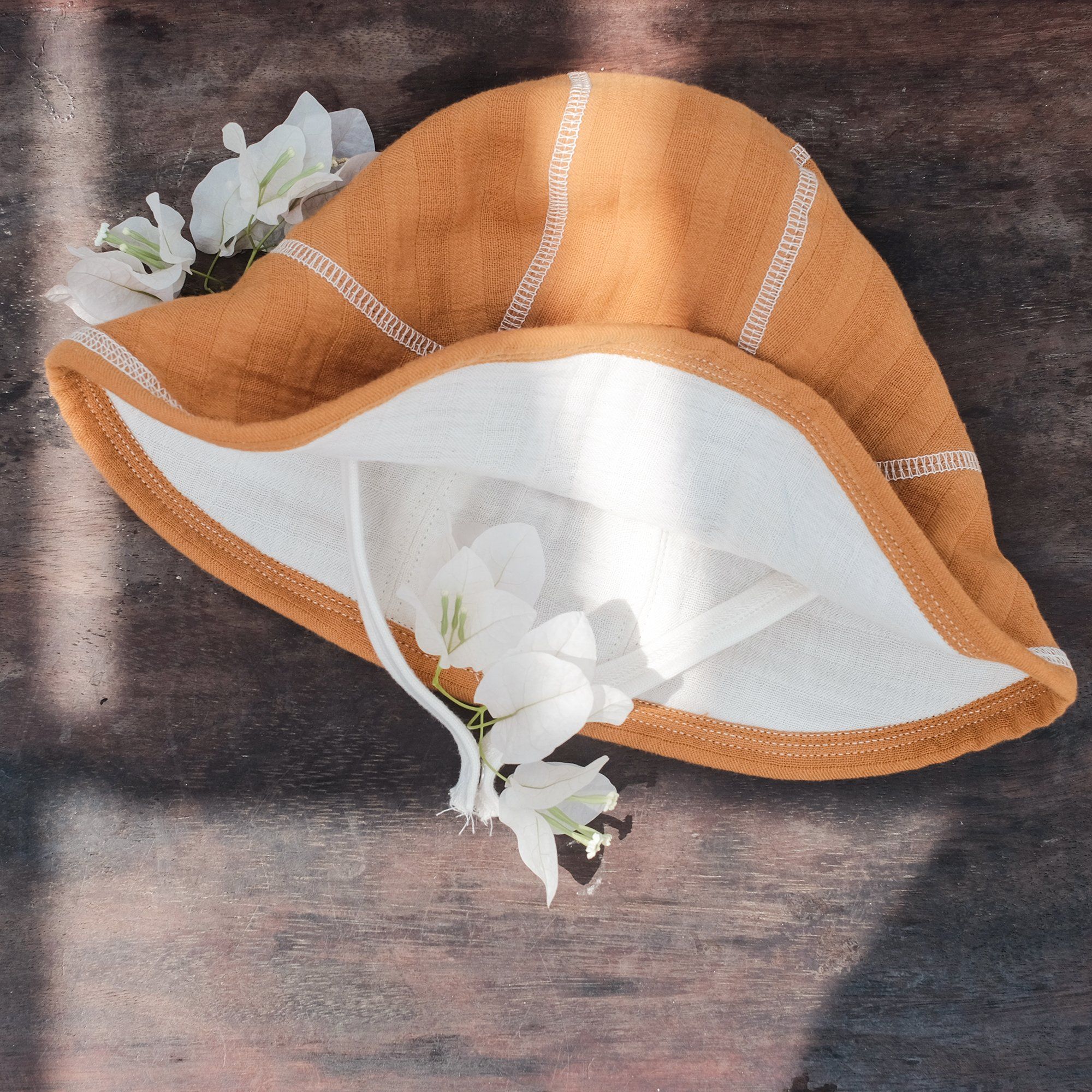 Nón ngủ gục | Mushroom Bonnet | Sudan brown | CHOI SEWING