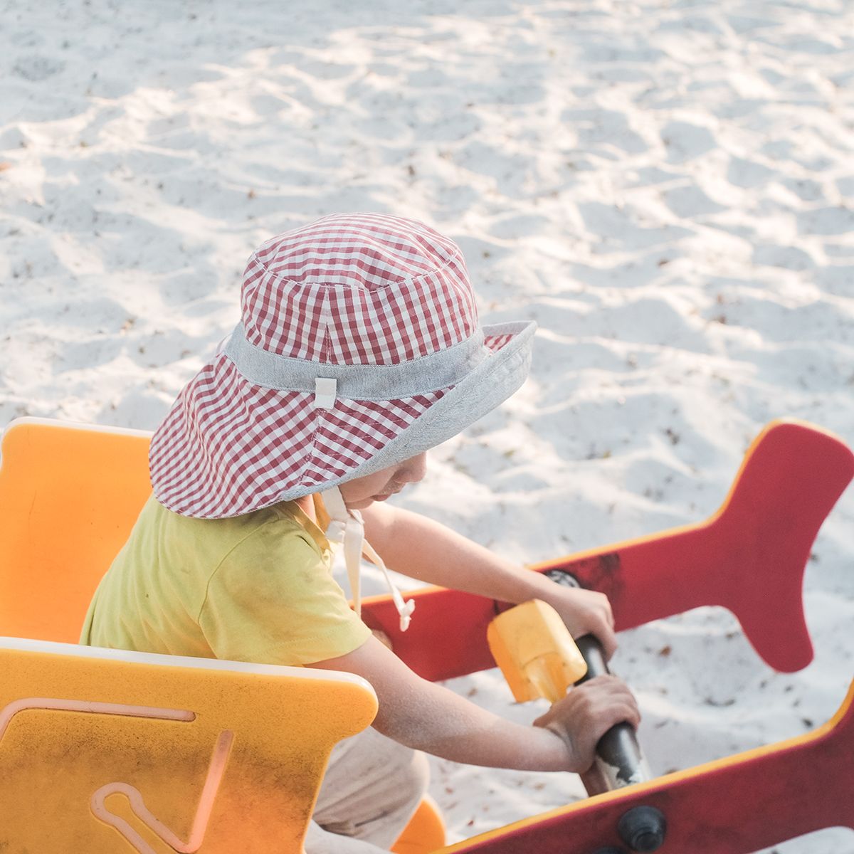 CHOI HANDMADE Nón 2 mặt Bucket hat 2-10y Vichy caro