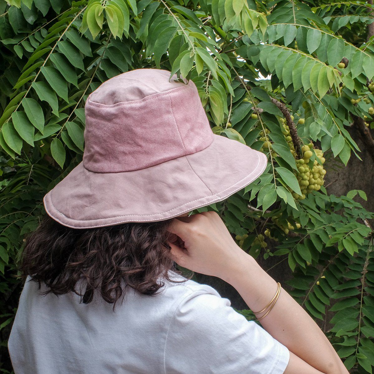 Nón bucket | Bucket Hat | Red - Mauve | CHOI SEWING | PRE-ORDER