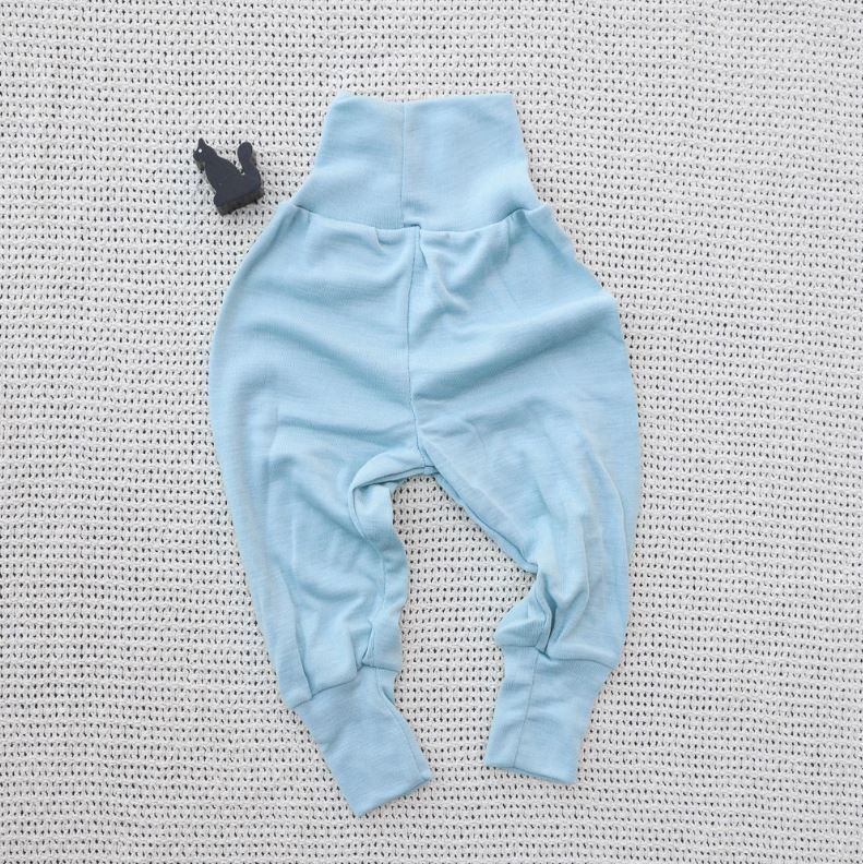 ENGEL Quần jogger lưng cao 70% Merino wool 30% silk Glacier