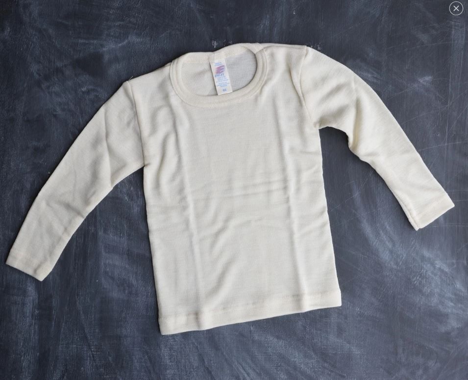 ENGEL Áo dài tay 100% Merino wool Natural