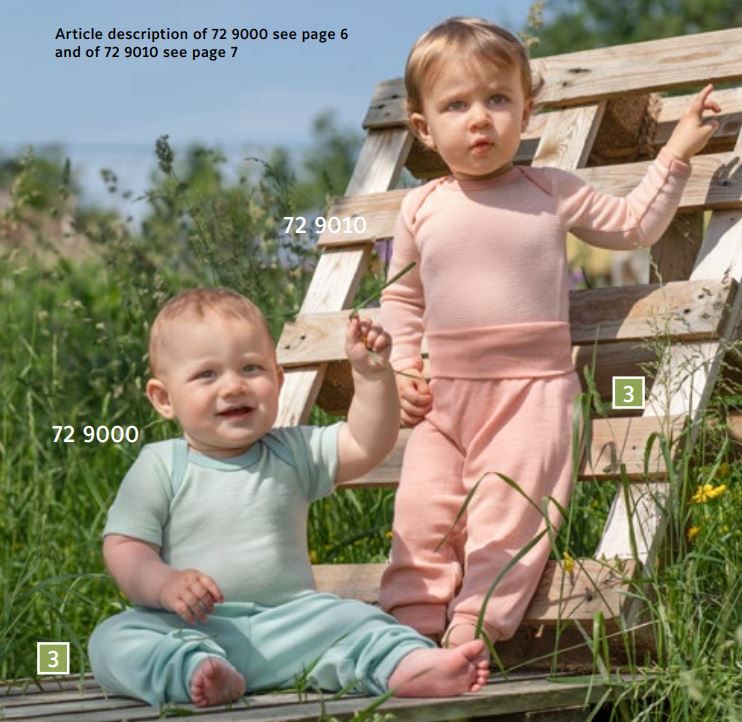 ENGEL Áo dài tay đắp vai 70% Merino wool 30% silk Salmon