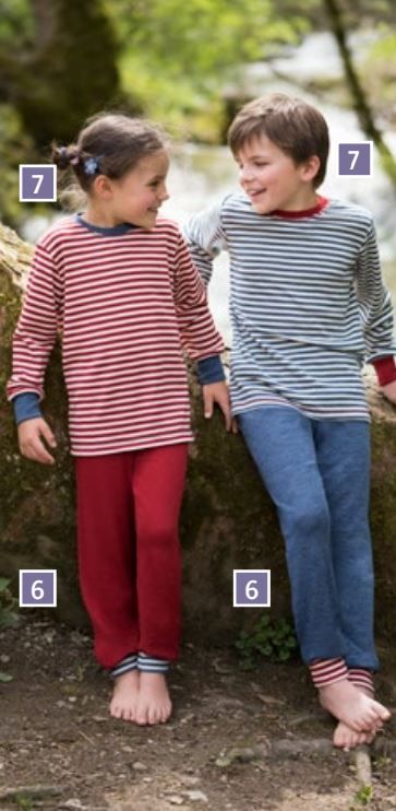 ENGEL Quần dài có bo chân 100% Merino wool Blue melange
