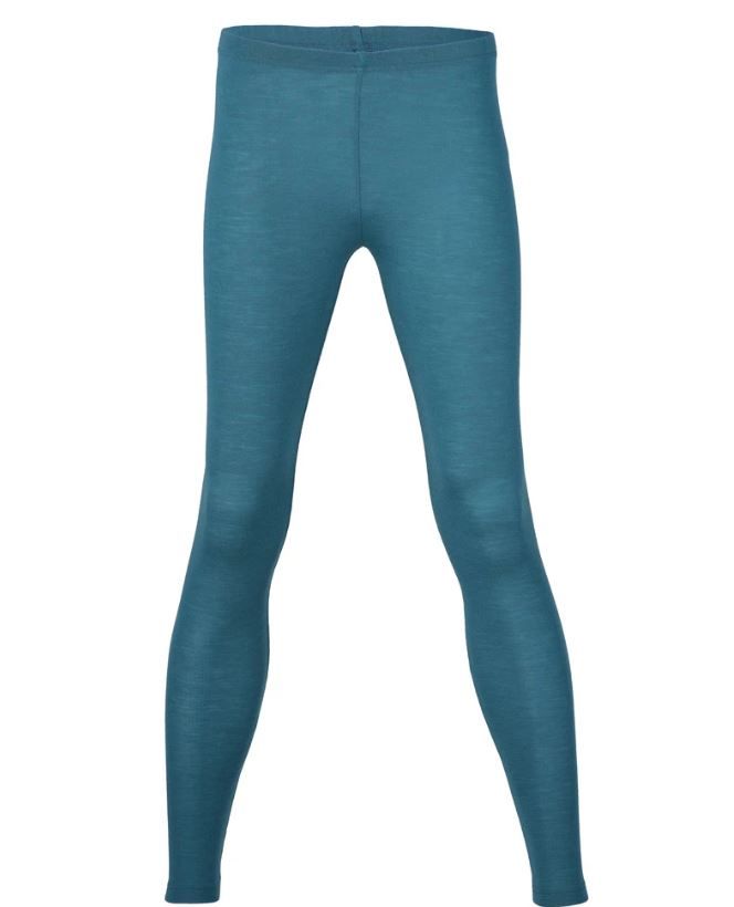 ENGEL Quần legging phụ nữ 100% Merino wool Turquoise