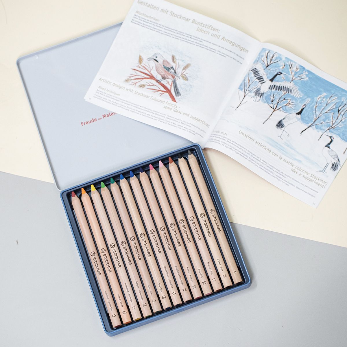 Màu chì tiết diện tam giác | Triangular colored pencils | STOCKMAR | HỌA CỤ