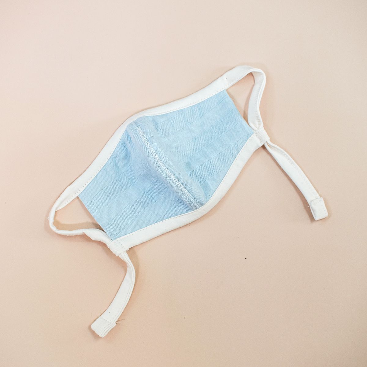 LAST STOCK - Khẩu trang trơn dây rút | Adjustable mask | Cloud blue | CHOI SEWING