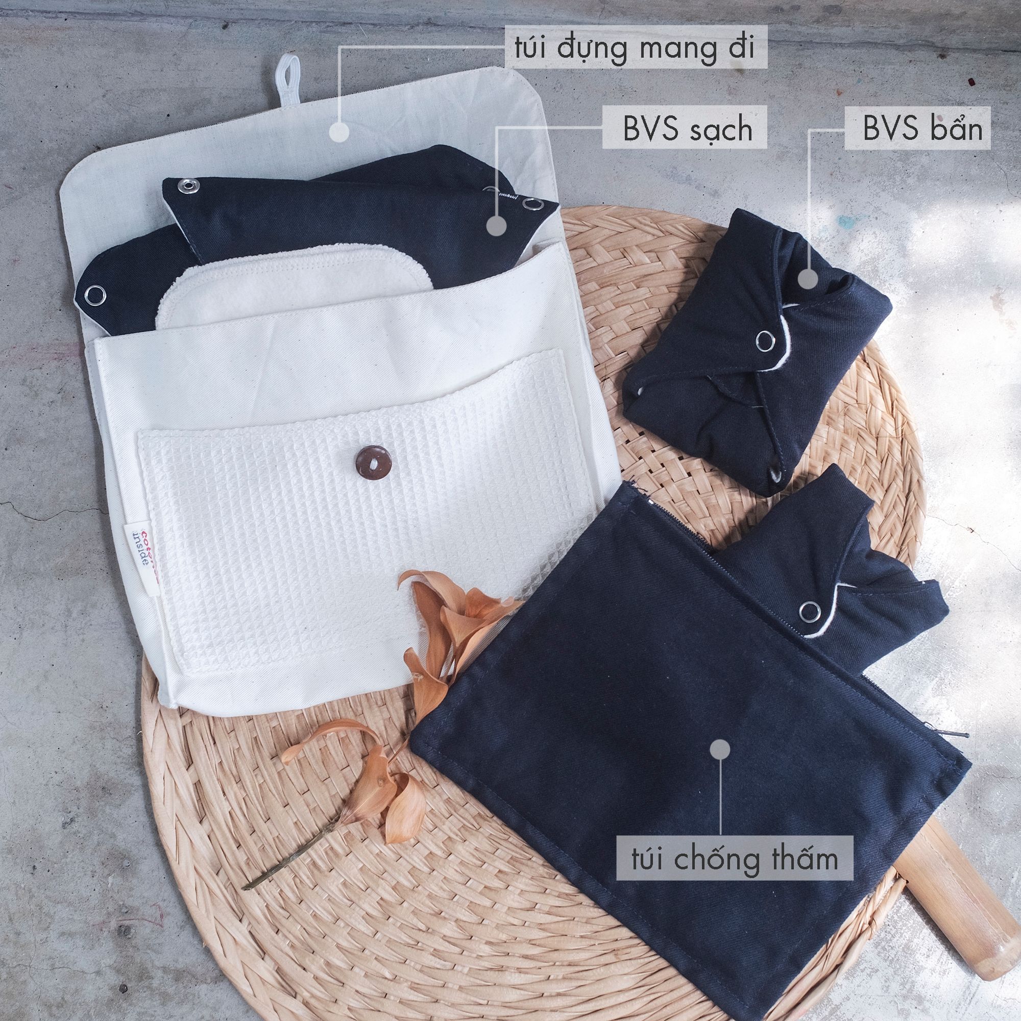  BVS vải hữu cơ 3 giọt | Day pad | Medium flow | CHOI SEWING 