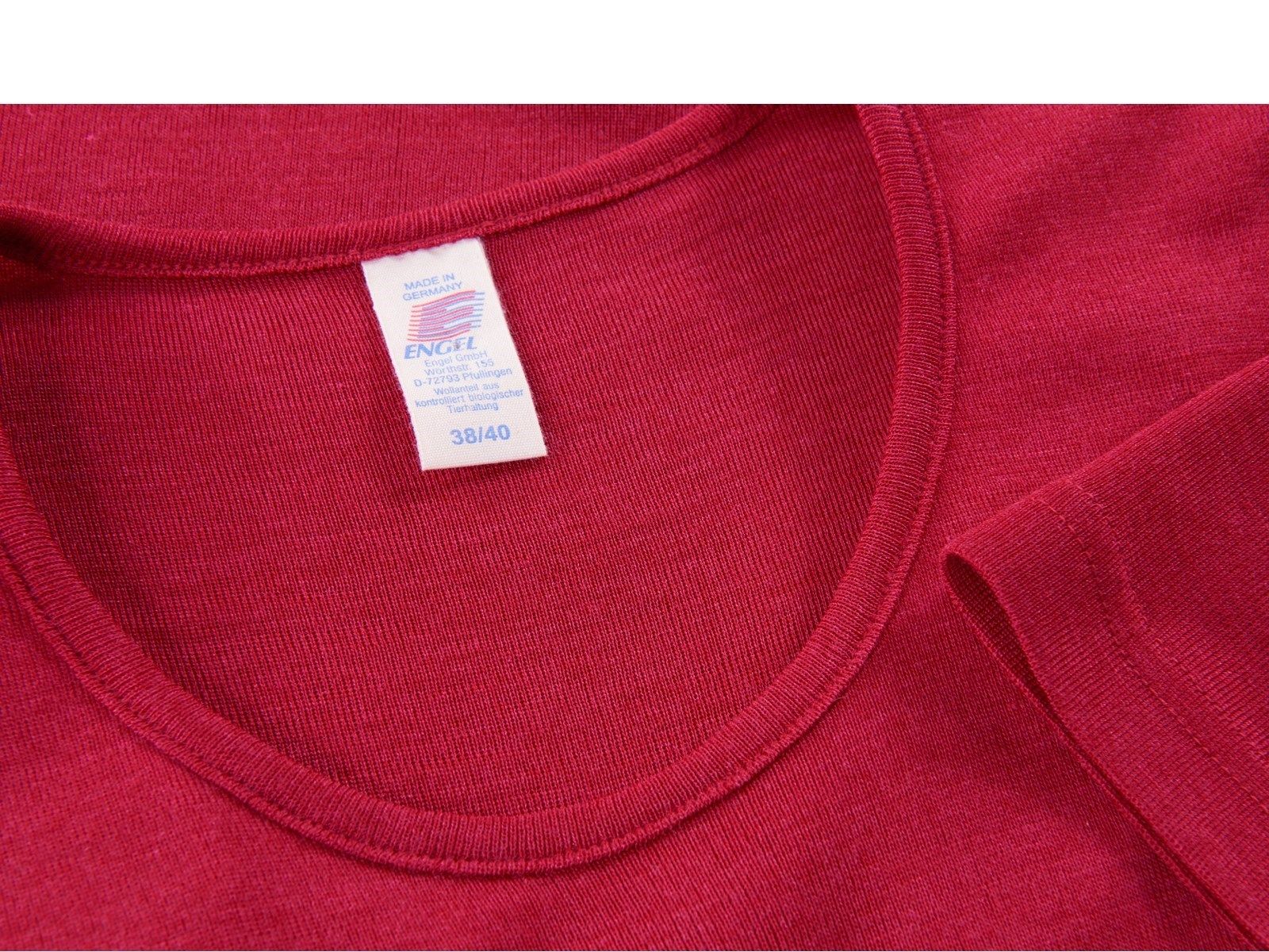 ENGEL Áo ngắn tay phụ nữ 70% Merino wool 30% Silk Mauve