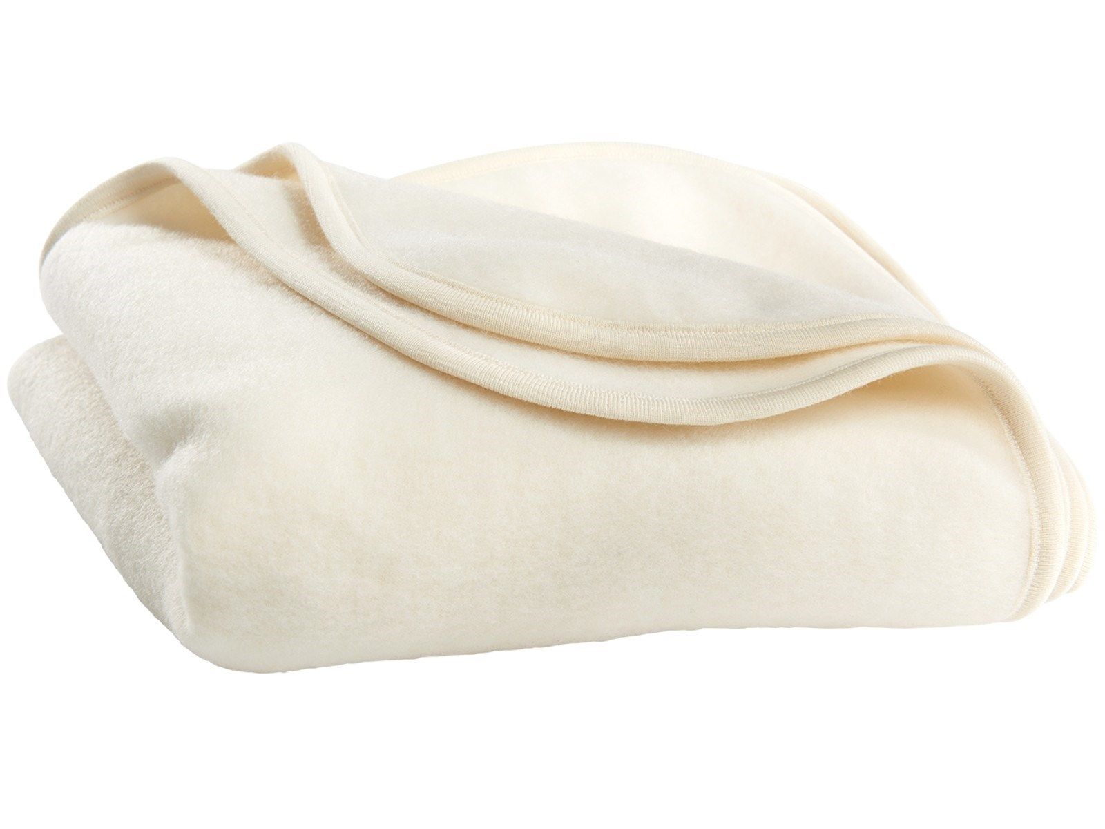 ENGEL Chăn 100% Merino wool fleece Natural 80x100