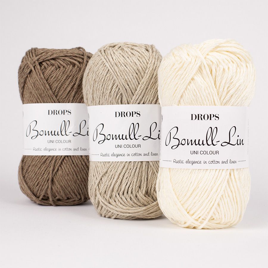  Sợi cotton mix linen 50g | Bomull-lin yarn | Safran | DROPS 