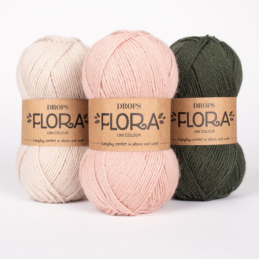  Sợi len lông cừu mix Alpaca 50g | Wool Alpaca yarn | Flora | DROPS 