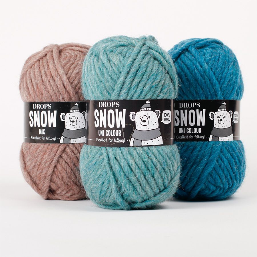Sợi len lông cừu 50g | Wool yarn | Snow | DROPS