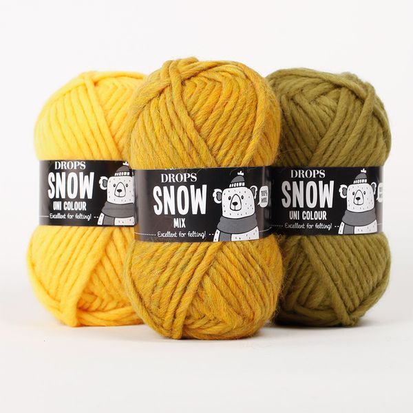  Sợi len lông cừu 50g | Wool yarn | Snow | DROPS 