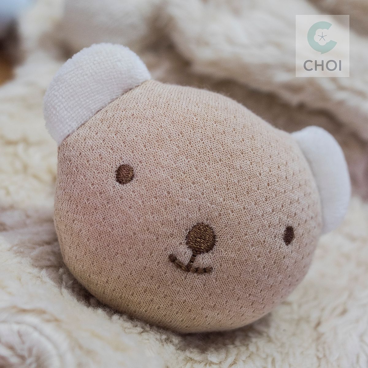 JOHN N TREE Bear Doll wrist rattle 10cm