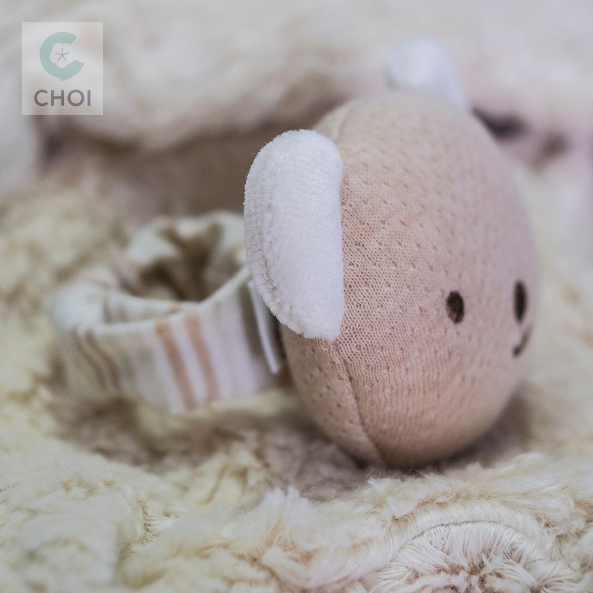 JOHN N TREE Bear Doll wrist rattle 10cm