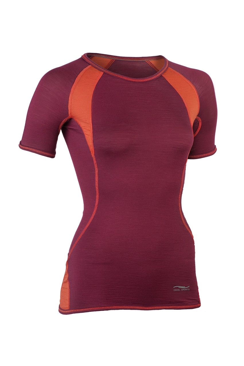 ENGEL SPORT Áo thể thao nữ ngắn tay Tango red/Spicy