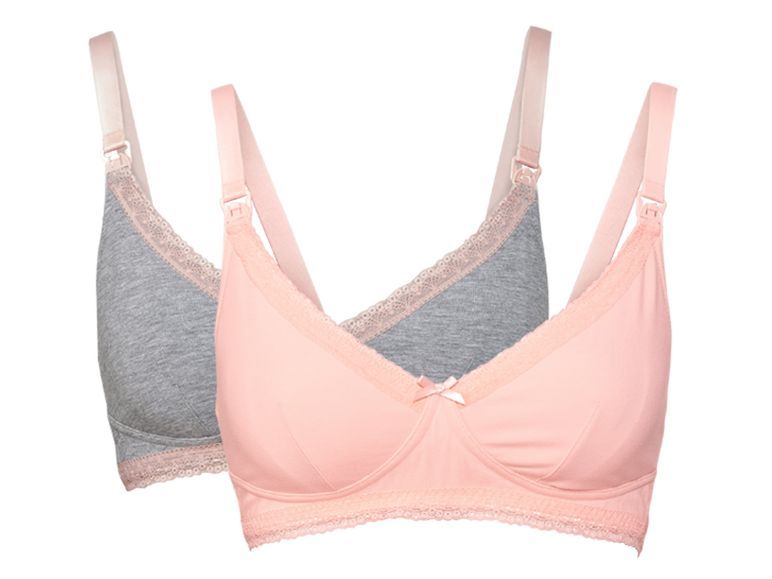 ESMARA Set 2 áo ngực cho bé ti hồng, xám