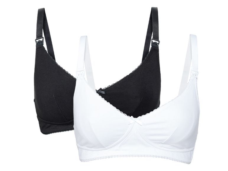 ESMARA Set 2 áo ngực cho bé ti trắng, đen