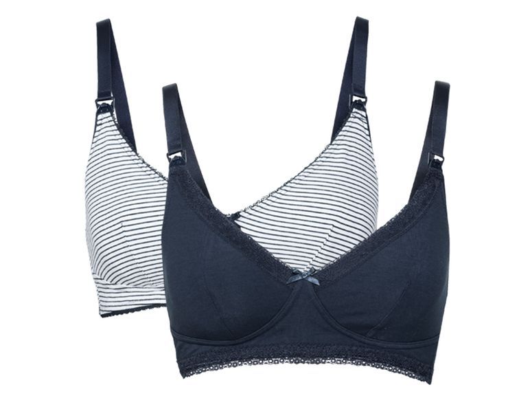 ESMARA Set 2 áo ngực cho bé ti navy, kẻ sọc